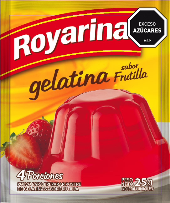 Gelatina Chica Frutilla x4 - Nerilan Uruguay